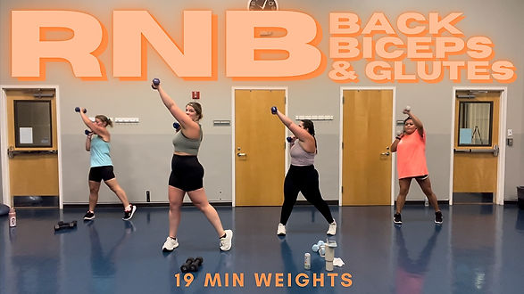 RNB Back, Biceps & Glutes // Weights //